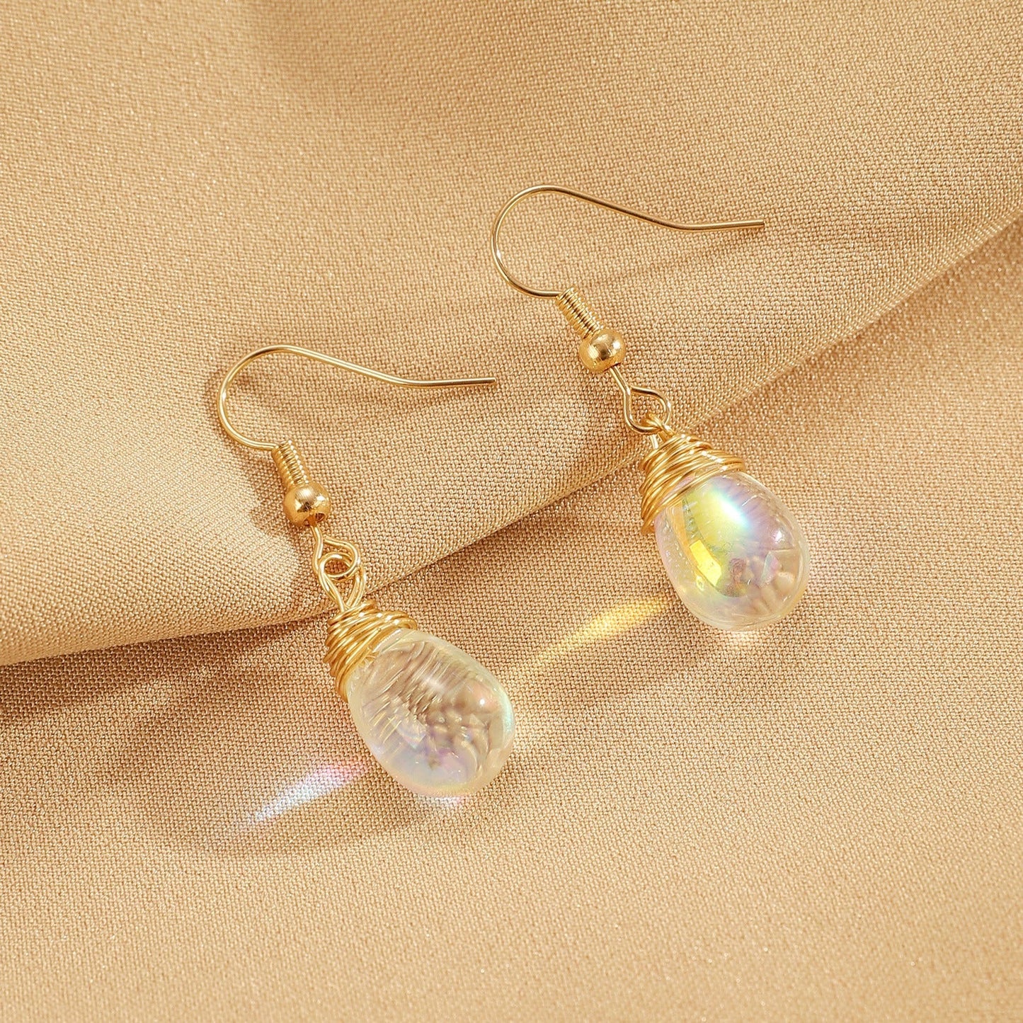 Retro Droplet Lantern Earrings