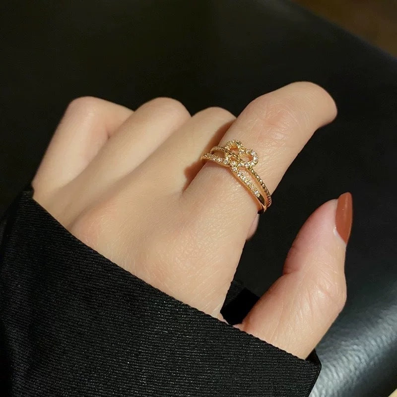 Love Ring Female Internet Celebrity Light Luxury High-end Sense Niche Design