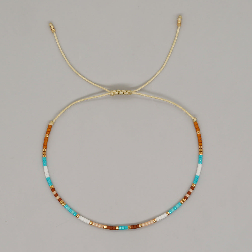 Bohemian Style Colorful Bead Bracelet For Girls